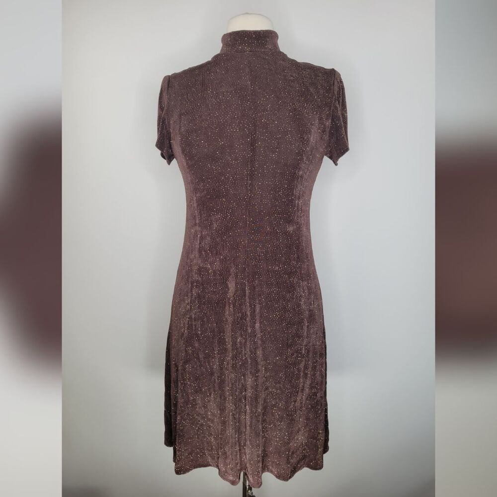 Jessica Howard Sparkling Brown Mini Dress